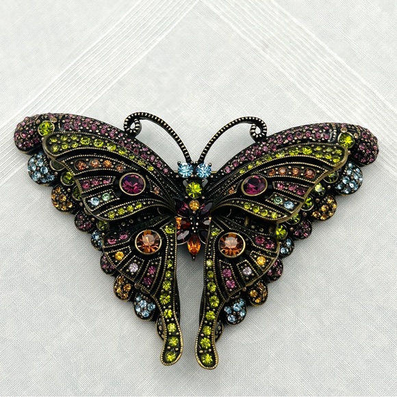 GORGEOUS Vintage Heidi Daus Butterfly Brooch EUC - Picture 10 of 14